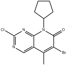 6-溴-2-氯-8-環(huán)戊基-5-甲基-吡啶并[2,3-D]嘧啶-7(8H)-酮 