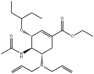 (3R,4R,5S)-4-(acetylamino)-5-(di-2-propen-1-ylamino)-3-(1-ethylpropoxy)-1-cyclohexene-1-carboxylic acid ethyl ester