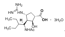 3(R)-[1(S)-Acetamido-2-ethylbutyl]-4(R)-guanidino-2(S)-hydroxycyclopentane-1(S)-carboxylic acid